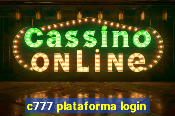 c777 plataforma login